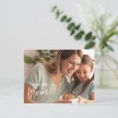 Personalisiertes Liebes-Mama-Foto Postkarte (Stehend Vorderseite)