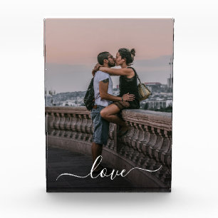 Personalisiertes Liebesfoto mit einfachem Liebeszi Fotoblock