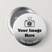 Personalisiertes Lieblingsfoto mit Text Button (Vorne & Hinten)