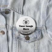 Personalisiertes Lieblingsfoto mit Text Button (Beispiel)