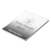 Personalisiertes Lieblingsfoto mit Text Notizblock (Rotiert)