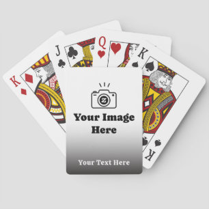 Personalisiertes Lieblingsfoto mit Text Spielkarten