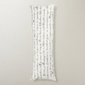 Personalisiertes Liedgedicht Seitenschläferkissen (Vorderseite Vertikal)