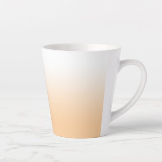 Personalisiertes Light Peach Ombre Milchtasse (Rechts)