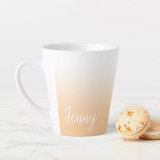 Personalisiertes Light Peach Ombre Milchtasse (Beispiel)