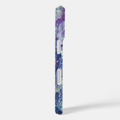 Personalisiertes Lila Amethyst Apple iPhone Case (Rückseite / Rechts)