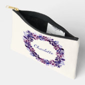 Personalisiertes Lila Brautparty Zubehörtasche (Offen)