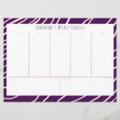 Personalisiertes Lila Budget (Vorderseite)