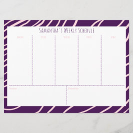 Personalisiertes Lila Budget