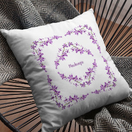 Personalisiertes Lila Dendrobium Orchids Motif Kissen