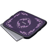 Personalisiertes Lila Dendrobium Orchids Motif Laptopschutzhülle (Vorne Knopf)