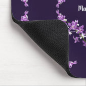 Personalisiertes Lila Dendrobium Orchids Motif Mousepad (Ecke)
