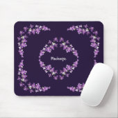 Personalisiertes Lila Dendrobium Orchids Motif Mousepad (Mit Mouse)