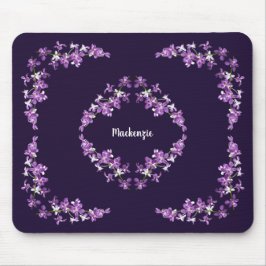 Personalisiertes Lila Dendrobium Orchids Motif Mousepad