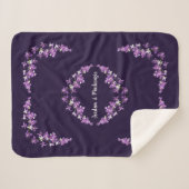 Personalisiertes Lila Dendrobium Orchids Motif Sherpadecke (Vorderseite (Horizontal))
