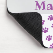 Personalisiertes Lila Druckmuster Mousepad (Ecke)
