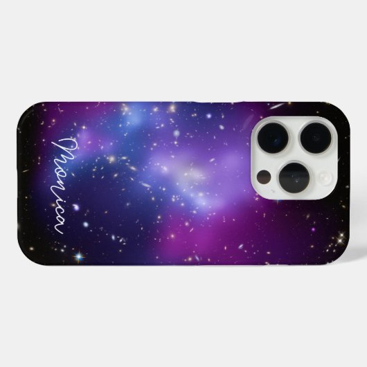 Personalisiertes Lila Galaxy Celestial Foto Case-Mate iPhone Hülle (Rückseite (Horizontal))