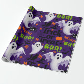 Personalisiertes Lila-Geist-Kind-Name-Monogramm  Geschenkpapier (Ungerollt)
