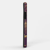 Personalisiertes Lila & Gold Viktorianisches Chino Case-Mate iPhone Hülle (Hinten/Rechts)