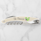 Personalisiertes lila Grapes~Green Kellnermesser (Rückseite)