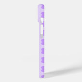 Personalisiertes Lila Herzmuster Case-Mate iPhone Hülle (Rückseite / Links)