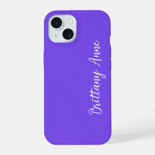 Personalisiertes Lila iPhone 15 Hülle
