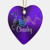 Personalisiertes lila keramikornament (Links)