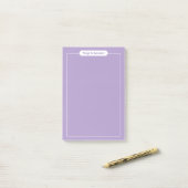 Personalisiertes Lila Memo Pad, benutzerdefinierba Post-it Klebezettel (Auf Schreibtisch)