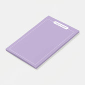 Personalisiertes Lila Memo Pad, benutzerdefinierba Post-it Klebezettel (angewinkelt)