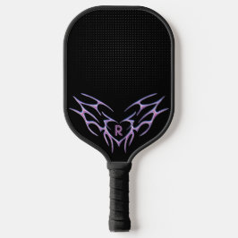 Personalisiertes Lila metallisches Stammdesign Pickleball Schläger