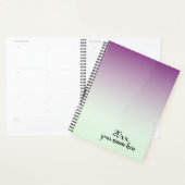 Personalisiertes Lila Ombre Planner Notebook Planer (Anzeige)