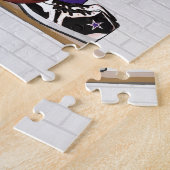 Personalisiertes lila puzzle (Seite)