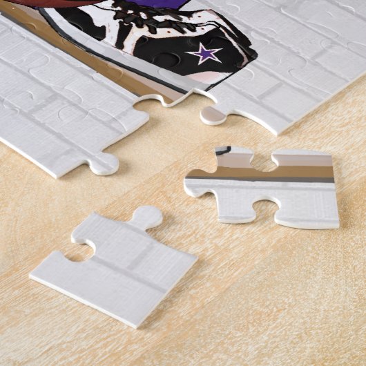 Personalisiertes lila puzzle (Seite)