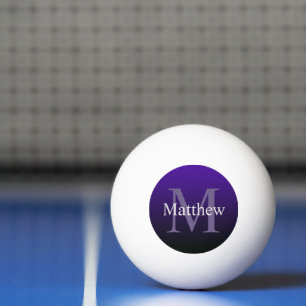 Personalisiertes Lila Schwarz Tischtennisball