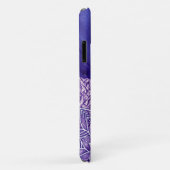 Personalisiertes Lila Weißes Wasser Mandala Case-Mate iPhone Hülle (Hinten/Rechts)