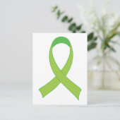 Personalisiertes Lime Green Awareness-Geschenk Postkarte (Stehend Vorderseite)