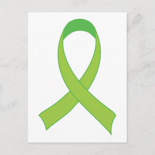 Personalisiertes Lime Green Awareness-Geschenk Postkarte