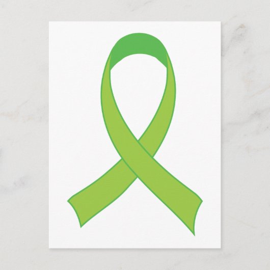 Personalisiertes Lime Green Awareness-Geschenk Postkarte (Vorderseite)