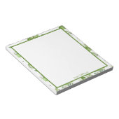 Personalisiertes Limette-Blumen-Notizbuch Notizblock (angewinkelt)