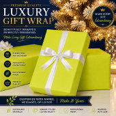Personalisiertes Limette-Geschenkverpackungspapier Geschenkpapier
