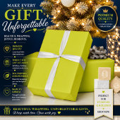 Personalisiertes Limette-Geschenkverpackungspapier Geschenkpapier
