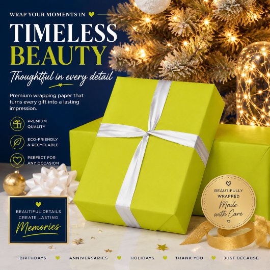Personalisiertes Limette-Geschenkverpackungspapier Geschenkpapier