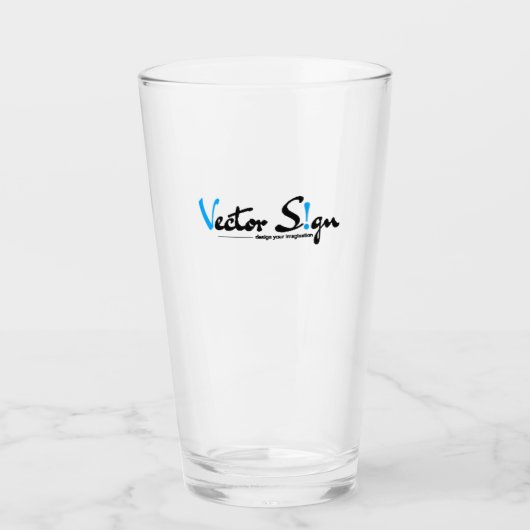 Personalisiertes Liter-Glas Glas (Vorderseite)