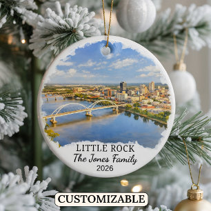 Personalisiertes Little Rock-Ornament, individuell Keramik Ornament