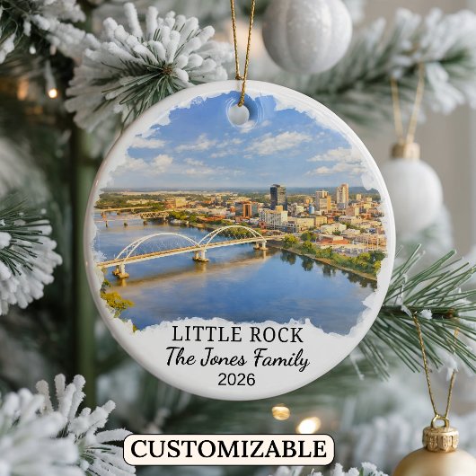 Personalisiertes Little Rock-Ornament, individuell Keramik Ornament