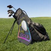Personalisiertes Live-Liebe Golfhandtuch (Gras)