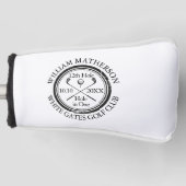 Personalisiertes Loch in einem klassischen Golf He Golf Headcover (Vorderseite)