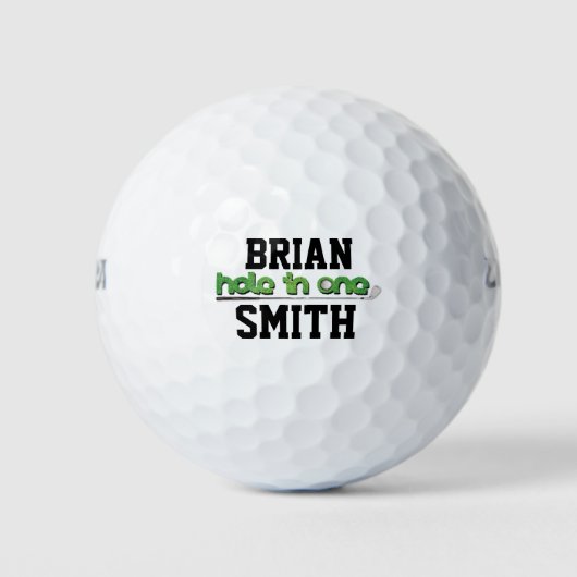 Personalisiertes Loch in einem Sport Golfball (Vorderseite)