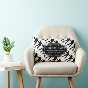 Personalisiertes Loch in einer Höhle GOLFER Lendenkissen