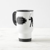 Personalisiertes Loch in einer Höhle GOLFER Reisebecher (Vorderseite Links)